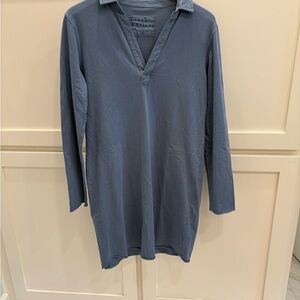 Frank & Eileen Blue Long Sleeve dress